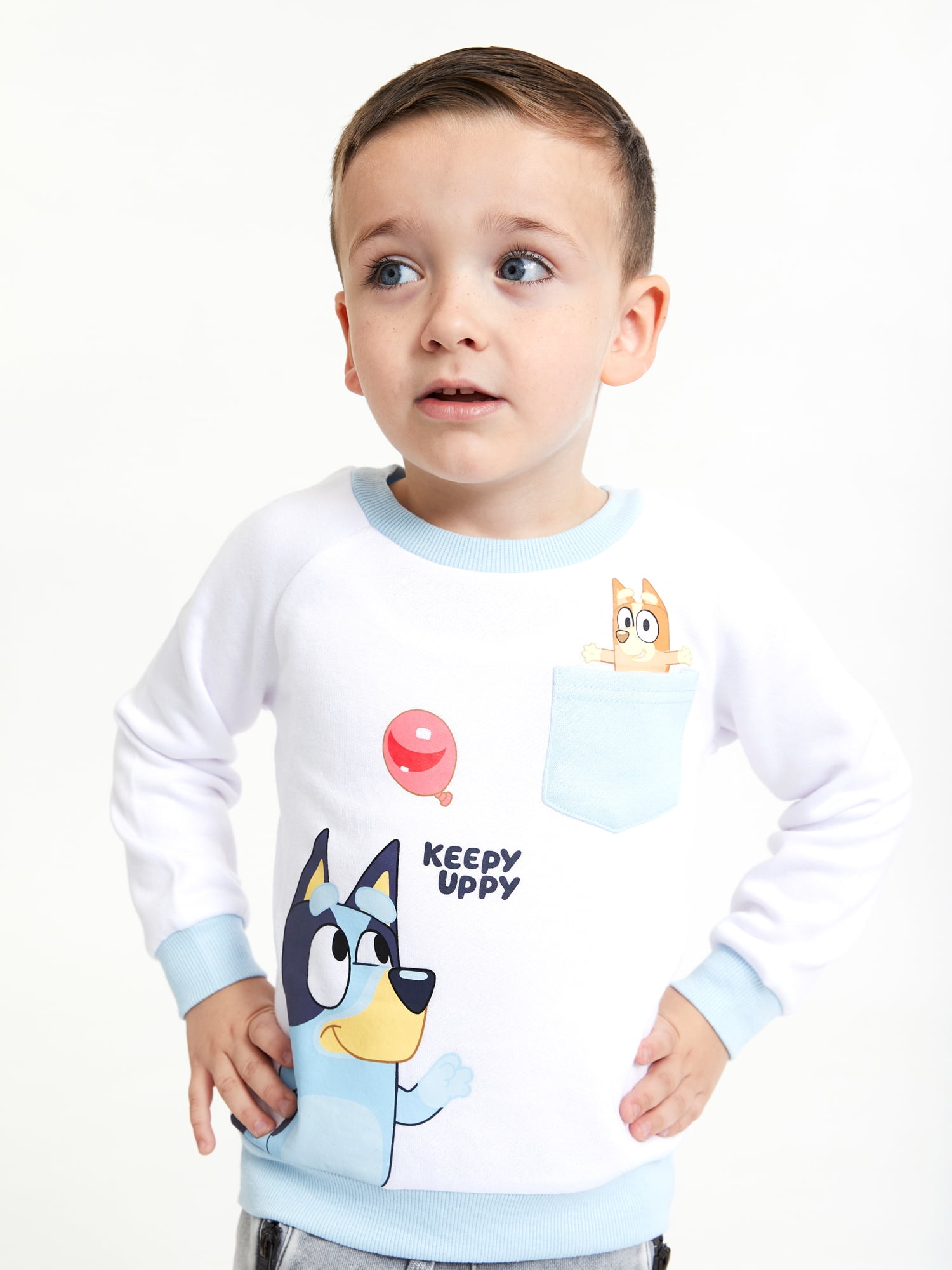 Bluey Toddler Boy 2PK Pullover Sweatshirt Set, Sizes 12M-5T 