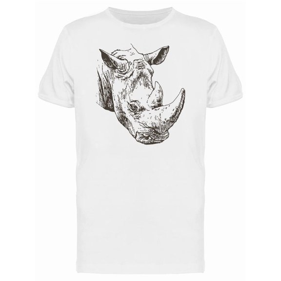 Sketch Of A Rhinoceros Tee Men's -Image by Shutterstock