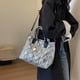 thumbnail image 2 of Bolso de mano acolchado para mujer, bolso de mano tipo shopper, bolso tipo hobo suave e impermeable, bolsos de hombro ligeros para el trabajo, el entrenamiento, 2 of 6