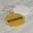 thumbnail image 2 of Missouri Black and Gold Ceramic Ornament, 2 of 3