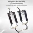 thumbnail image 2 of Strap Adjustable Saxophone Shoulder Strap Sax Leather Strap for Alto/Tenor/Soprano Saxophones, 2 of 6