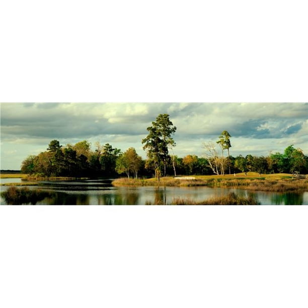 Panoramic Images PPI117686LARGE Golf Course At The Lakeside Gray 
