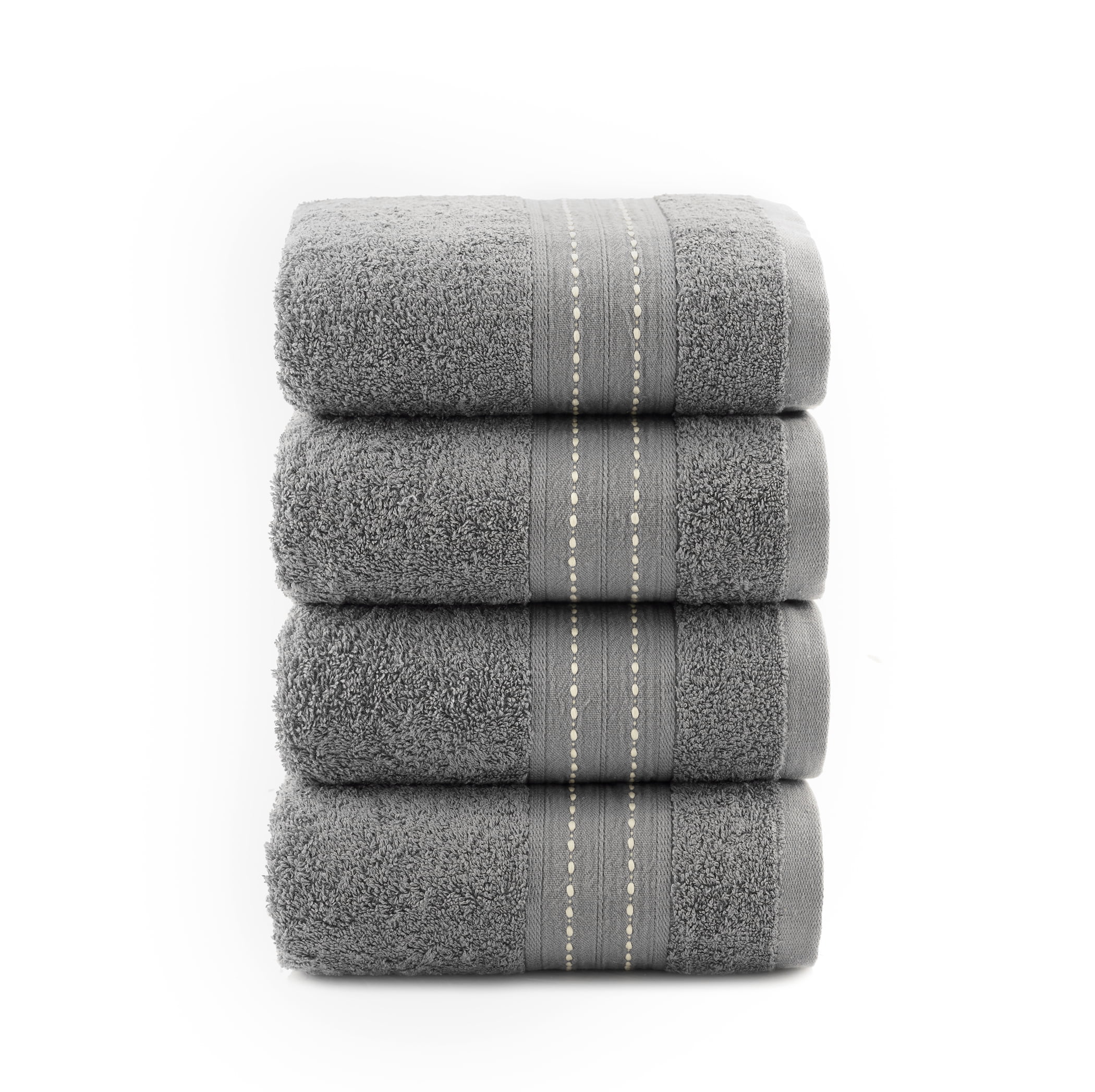 Halley Hand Towels 4-Pack - 100% Turkish Cotton Ultra Soft, Absorbent ...