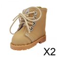 thumbnail image 1 of 2x1 Par 1/6 Zapatos De Muñeca Accesorios De Decoración Para Muñecas Articuladas De Bola De 20 Cm Vestir Marrón, 1 of 8