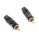 thumbnail image 5 of 2X Copper AV RCA Enchufe Cable de sonido Conector Chapado En Oro Loud, 5 of 7