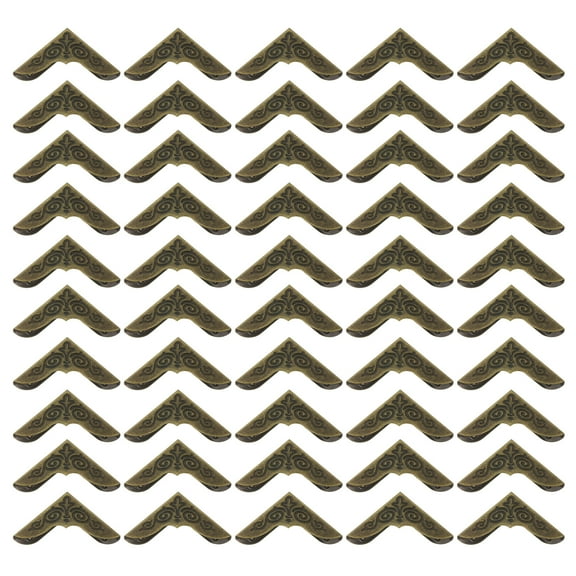30mm Metal Book Corners, 100pcs Photo Corners Book Corners Protector Retro Metal Decorative for Crafting, Bronze