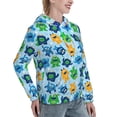 thumbnail image 6 of Disketp Cartoon Monster Womens Casual Hoodies Crew Neck Long Sleeve Sweatshirts Pullover Tops-XX-Large, 6 of 7