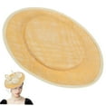 thumbnail image 4 of STRANDCHIC Khaki Sinamay Millinery Hat Base for Cocktail Fascinators and Craft Decoration, 4 of 8