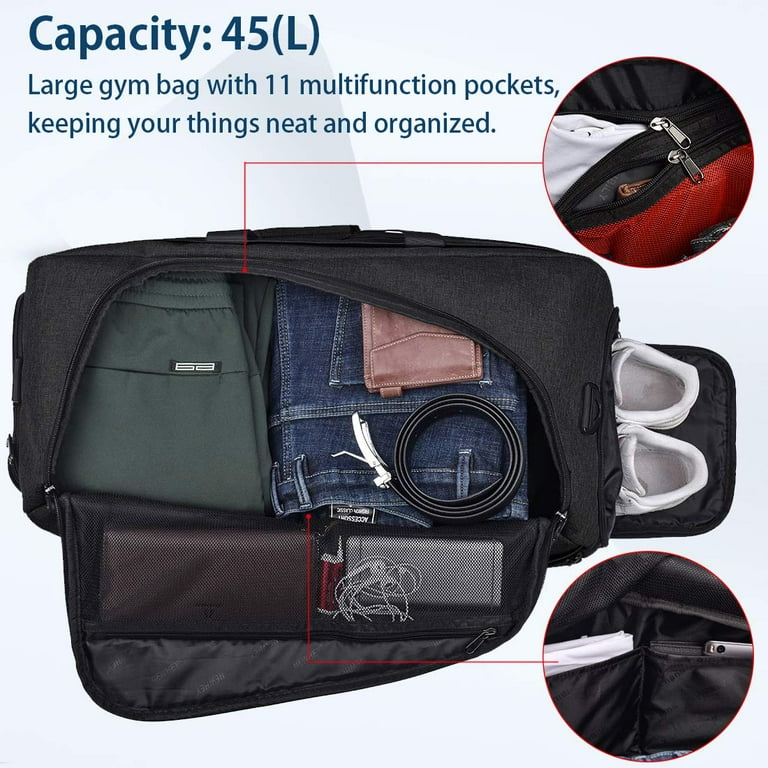 Nubily sports gym bag 2025