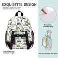 thumbnail image 5 of Tractor and Trailers White Pattern Backpack for School, Cute School Bag with Adjustable Shoulder Straps and Padded Back, 15"x11.42"x5.5", 5 of 5