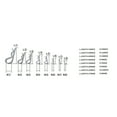 thumbnail image 2 of 100pcs Acier au Carbone Acier Galvanisé Épingle à Cheveux en Forme de R Broche Split Pin Pin Pin Sub-hairpin Pin Loquet Type d'Onde Split Pin Hardware Tools Broche à Cheveux Boulon Ressort Combinaison, 2 of 9