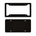 thumbnail image 2 of Ultra Thick Blank Black Aluminum Composite Metal License Plate Frame and Tag -Wholesale Car Tag and Frame for Customization - Personalize With Vinyl - Bulk Engravable Automotive Plate frame, 2 of 5