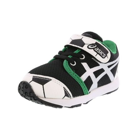 Asics School Yard Ts Soccer Black/Silver Ankle-High Walking Shoe -