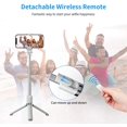 thumbnail image 4 of Selfie Stick, IBAOLE Portable 4 in 1 Bluetooth Selfie Stick, 360° Rotation Phone Tripod with Detachable Wireless Remote Shutter for Small Camera As GoPro, and iPhone & Smart Phones Selfie Stick-White, 4 of 9