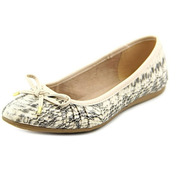 Style & Co. Women's Addia Round Toe Synthetic Flats, Bone, Size 6.0