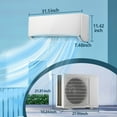 thumbnail image 5 of WANAI 12000BTU 4-in-1 Mini Split Air Conditioner & Heater 19 SEER2 115V Cools Up to 750 Sq.ft Installation Kit Included, 5 of 11