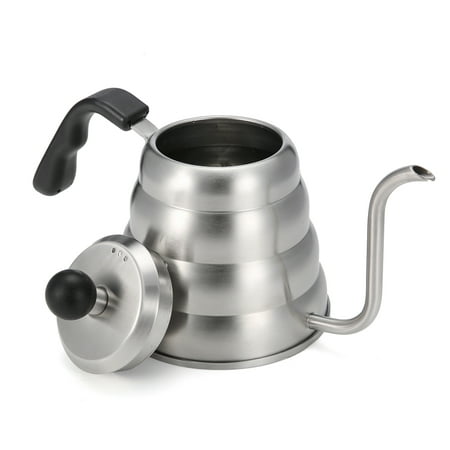 1.2 L Pour Over Gooseneck Coffee Kettle Premium Stainless Steel Coffee Tea Maker Dripper Stove Top Home Brewing, Camping,
