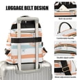 thumbnail image 3 of FORMRS Mini Backpack Purse for Women Quilted Travel Daypack Casual Shoulder Bag, Orange Nautical Pattern, 3 of 7
