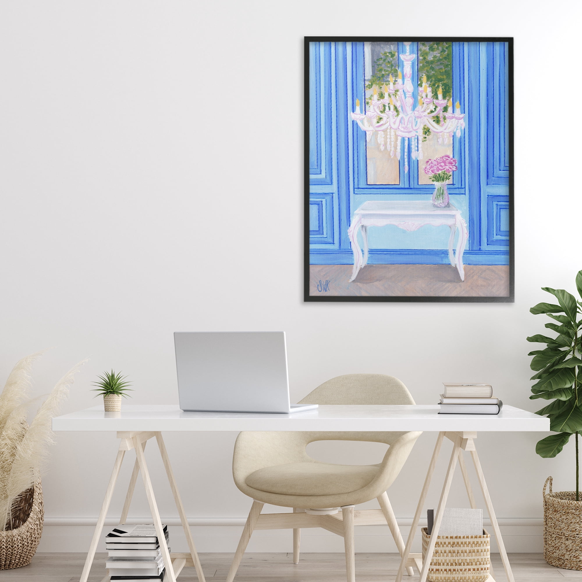 Stupell Industries French Window Architecture Black Framed Giclee Art, design by Sarah Waldron Kimball