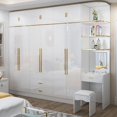 thumbnail image 4 of Gold White Wardrobe Clothes Designer Waterproof Children Wardrobe Organizers Nordic Vestidor De Armario Abiertos Hotel Furniture My Lux Decor Round, 4 of 31