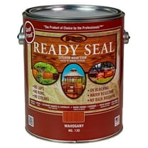 Ready Seal Stain & Sealer for Wood, Outdoor Deck and Fence, 1 Gallon, Multiple Colors Available – Easy to Apply, No Back Brushing Needed, and UV Protection (Mahogany #130)