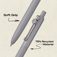thumbnail image 4 of uniball™ Zento Retractable Liquid Gel Pens, 0.7mm Medium Point, Black Ink, Zen Barrel Colors, 4 Count – Smooth, Quick-Drying Gel Ink, 4 of 8
