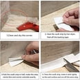 thumbnail image 4 of Self-Adhesive Tub Caulking Sealing Tape for Kitchen Sink Toilet Bathroom Shower and Bathtub Floor Wall Edge Protector, 11 ft Length, White, 4 of 7
