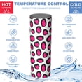 thumbnail image 5 of Animal Print 20 Oz Stainless Steel Skinny Tumbler – Vacuum Insulated Slim Travel Cup with Lid & Stainless Steel Straw, 360° Full Wrap Printed Tumbler for Home, Office & Outdoor Use, 5 of 6