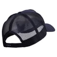 thumbnail image 4 of Large Skull Patched Big Size Solid Cotton Twill High Profile Mesh Pro Style Cap - Navy XL-3XL, 4 of 5