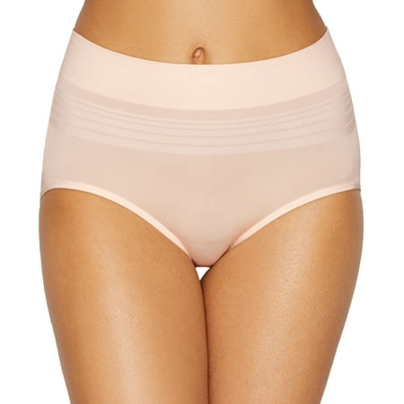 Women s Warner s RS1501P No Pinching. No Problems. Seamless Brief Panty (Rosewater XL)