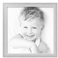 thumbnail image 2 of ArtToFrames 18" x 18" Metro Ice Silver Black Picture Frame, 18x18 inch Silver Wood Poster Frame (WOM-5247),  Pack, 2 of 7