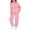 Pink, variant on Xdegoge Girls Sweatsuit Set Zip Up Long Sleeve Hoodies Pockets Drawstring Waisted Loose Joggers Solid Color Lounge Sets Fall Winter Cozy Trendy Outfits, 5-13 Years