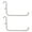 White, variant on FUTUREORYY 2Pcs Sturdy Black Metal Pegboard Pegs for Efficient Shop Display and Hanging