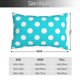 thumbnail image 2 of Balery Aqua And White Polka Dot Funda de Cojín Estampada, Regalos para Mujeres, Regalos de Amor para Ella, Regalos para Novia o Esposa, Funda de Almohada-14"x20", 2 of 6