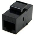 thumbnail image 1 of Yazoeia UTP CAT6 Keystone Coupler RJ45 Female to Female UTP CAT6 Keystone Inline Coupler Black CJC912-23781, 1 of 4