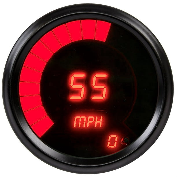 JEGS 41465 Speedometer LED Digital 060 mph 3 3/8 in. Diameter
