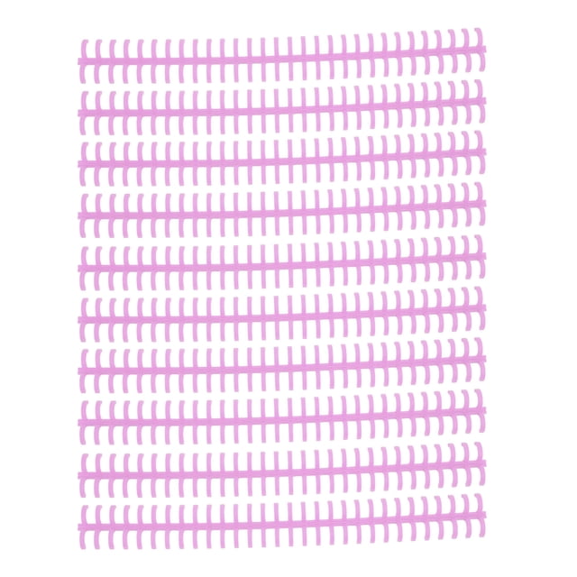 Loose Leaf Binding Spine Binding Comb Binding Spine Plastic Binding Rings 10 Pcs Loose Leaf Binding Spine 30 Hole Cuttable Wear Resistant PP Plastic 10mm Binding Comb For Student