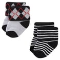 thumbnail image 4 of Little Treasure Infant Boy Newborn Socks, Tuxedo, 6-12 Months, 4 of 8