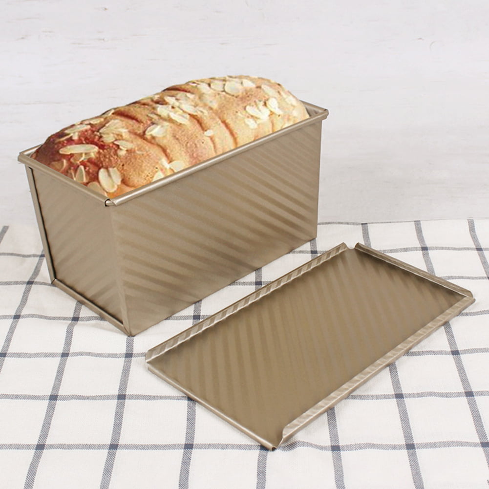 French Toast Bread Box Metal Round Cake Mold Non-stick Baking Tools NEW US 