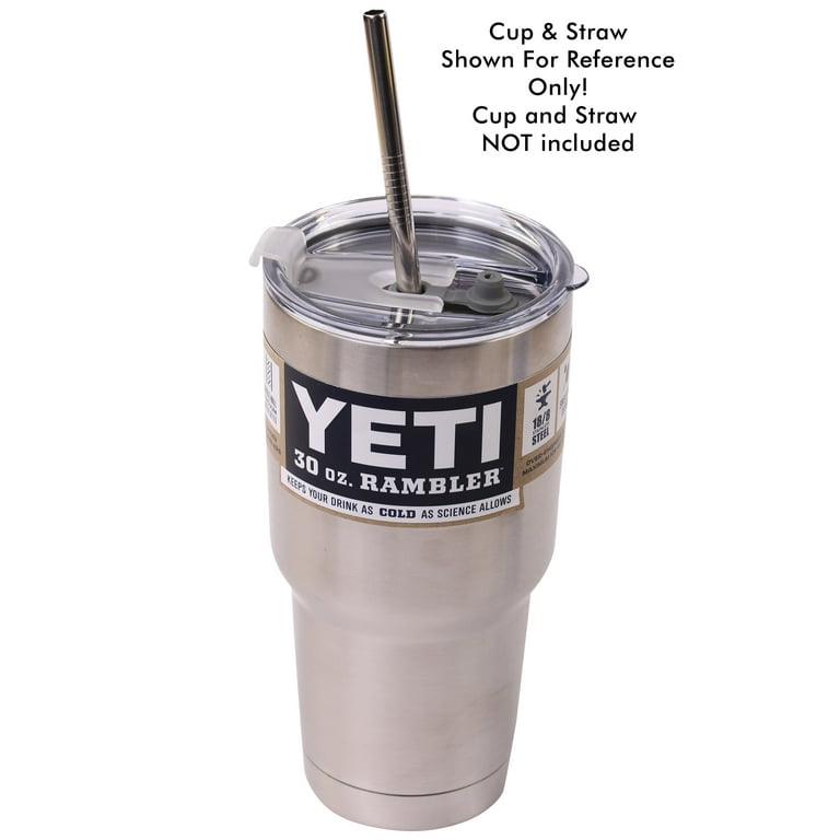 Straw Lid fits 30 oz Yeti Tumbler Rambler Cups - CocoStraw Brand Drinking  Straw 