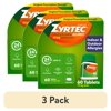 (3 pack) Zyrtec 24 Hour Allergy Relief Tablets with 10 mg Cetirizine HCl, 60 Count