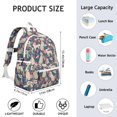 thumbnail image 6 of Golden Retriever Dog and Flower Backpack for School,Cute School Bag,Schoolbag with Adjustable Shoulder Straps & Padded Back,13.4"x11"x4.7", 6 of 6