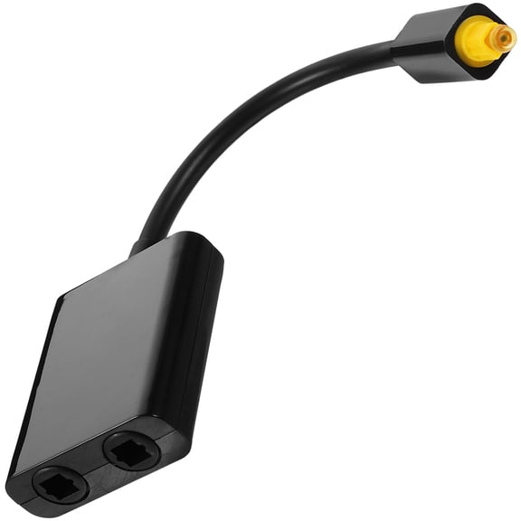 PBPBOX Optical Audio Splitter 1x2 for Audio Distribution with Non Magnetic Shell Black