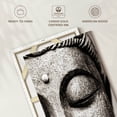 thumbnail image 6 of Elephant Stock Meditating Buddha Face Wall Art - Vertical Canvas Wall Art - Dining Room Wall Decor - Religion And Spirituality Canvas - Black And White Decor - 8" x 12", 6 of 8