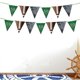 thumbnail image 2 of 1PC American Football Theme Pennant Decorative Banner Football Bunting Flag Creative Sports Garland Birthday Party Supplies Favors (Triangle), 2 of 4