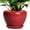 Glossy Red, variant on Ordivic 6 inch Red Glossy Ceramic Planter with Saucer & Drainage Hole, Small Plant Pot for Indoor Plants, Home Decor & Desk Use