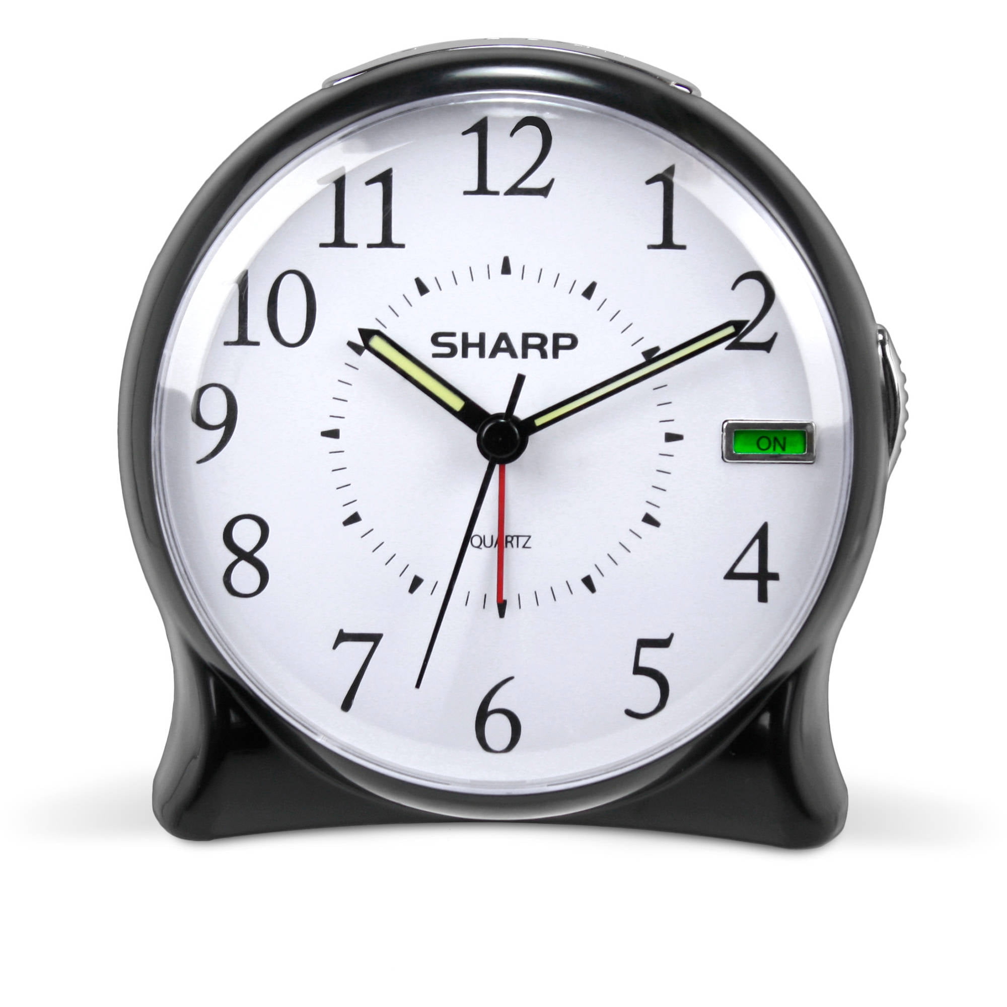 Sharp Quartz Og Alarm Clock Black Com