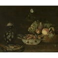 thumbnail image 3 of Alexander Adriaenssen 14x12 Black Modern Framed Museum Art Print Titled - Still Life with a Herring, 3 of 5