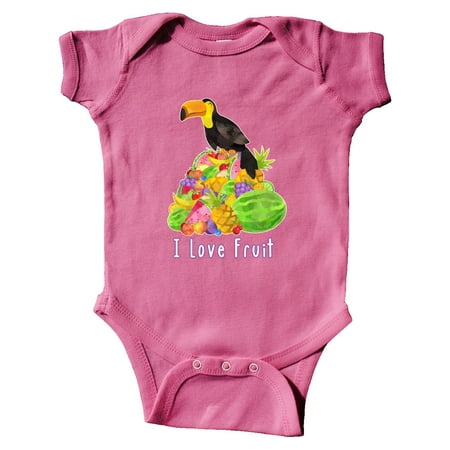 

Inktastic I Love Fruit Toucan Gift Baby Boy or Baby Girl Bodysuit