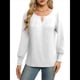 thumbnail image 1 of Blusas de Larga para Mujer, Blusas Informales de Negocios, Elegantes, para el Trabajo, la Oficina, Camisas Holgadas de Verano, Conjuntos de Moda 2025 XL, 1 of 8